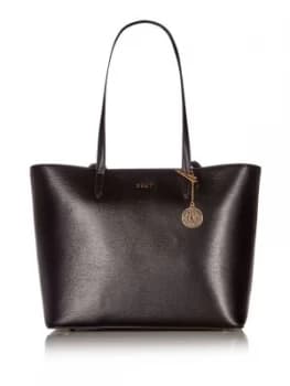 Image of DKNY Sutton Chain Large Shoulder Tote Black