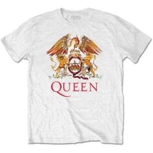 Image of Queen - Classic Crest Mens X-Large T-Shirt - White