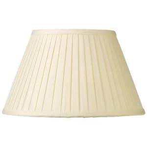 Image of Village At Home 14" Knife Pleated Drum Lampshade - French Cream