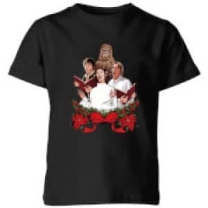 Image of Star Wars Jedi Carols Kids Christmas T-Shirt - Black - 9-10 Years