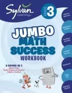 Image of 3rd grade jumbo math success workbook 3 books in 1 basic math math games an