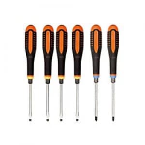 Image of Bahco ERGO Through Blade Screwdriver SL/PZ 6 Piece Set