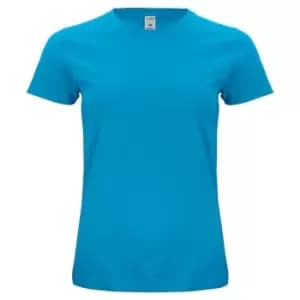 Image of Clique Womens/Ladies Organic Cotton T-Shirt (M) (Turquoise)