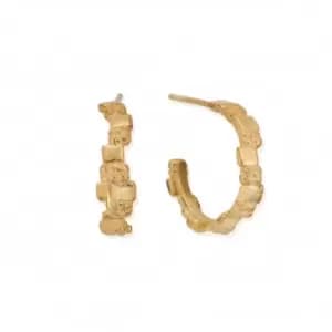 Image of Gold Tranquil Shore Hoops GEH3303