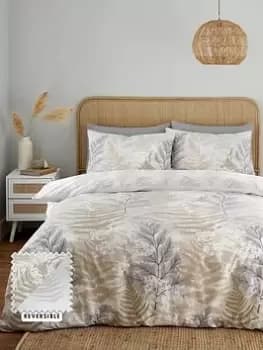 Image of Catherine Lansfield Floral Foliage Duvet Cover Set