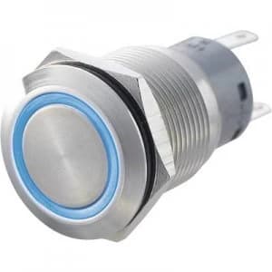 Image of TRU COMPONENTS LAS1 AGQ 11E BL Tamper proof pushbutton 250 V AC 5 A 1 x OnOn IP67 momentary