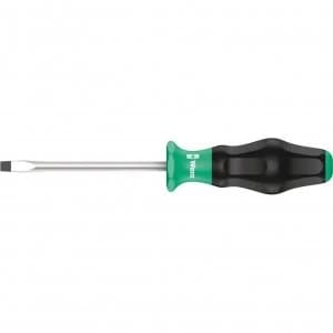 Image of Wera Kraftform Comfort Grip Flared Slotted Screwdriver 10mm 200mm