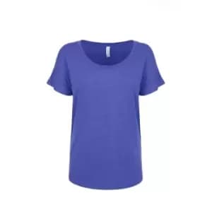 Image of Next Level Womens/Ladies Tri-Blend Dolman T-Shirt (XXL) (Vintage Royal Blue)