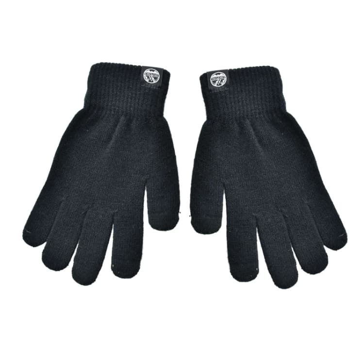 Image of Six Peaks Mens Knitted Winter Gloves in Black Size: Small Black Male S