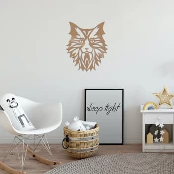 Image of Cat6 - Copper Copper Decorative Metal Wall Accessory