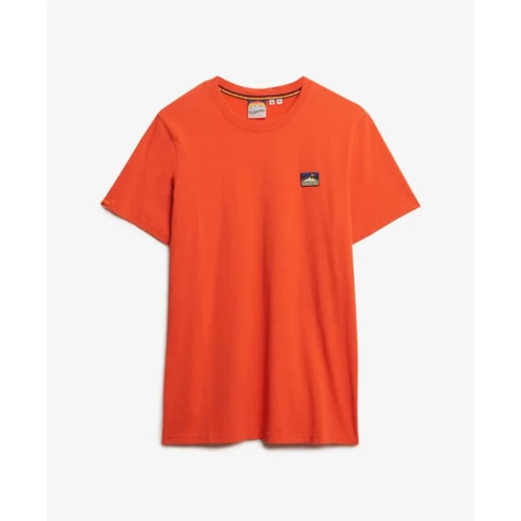 Image of Superdry Great Outdoors Embroidered T-Shirt Intense Red Men M;L;XL;XXL