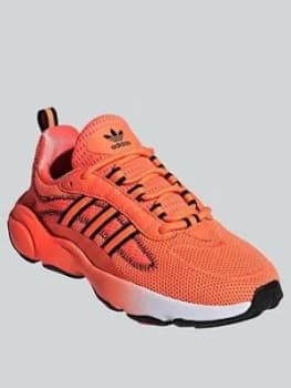 Image of adidas Originals HAIWEE J Junior Trainer - Coral, Size 4