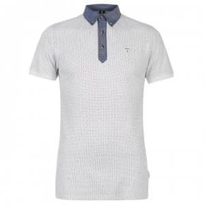 Image of Soviet Chambray Polo Shirt - White