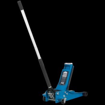 Image of Sealey 2 Tonne Low Entry Rocket Lift Trolley Jack Blue