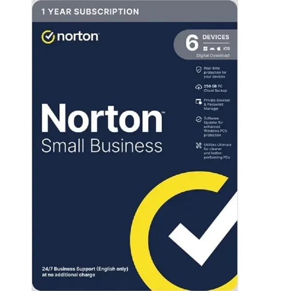 Image of NortonLifelock Norton Small Business 2.0 250gb UK 1 User 6 Device Td Ebuyer Enr 12mo Kod Esd N/s, Esd Software Download Incl. Activation-key 21454319