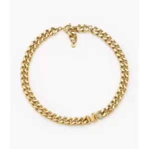 Image of Michael Kors Womens 14K -Plated Statement Logo Collar Necklace - Gold