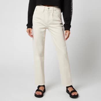 Image of Calvin Klein Jeans Womens High Rise Straight Ankle Jeans - Denim Light - W29/L30