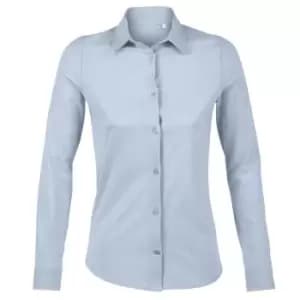 Image of NEOBLU Womens/Ladies Balthazar Jersey Long-Sleeved Shirt (XL) (Soft Blue)