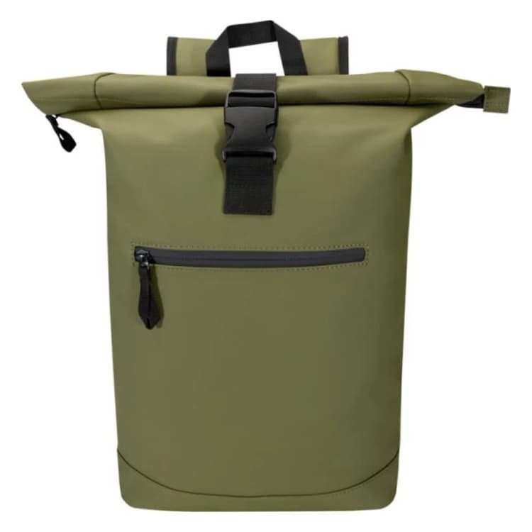 Image of Floso Mens Resi Plus Roll Top 18L Backpack in Green Green Male