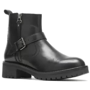 Image of Hush Puppies Womens Anna Zip Up Warm Lined Leather Boots UK Size 3 (EU 36)