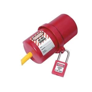 Image of Master Lock Lockout Electrical Plug Cover Large for 240V - 550V