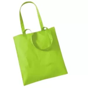 Image of Westford Mill Promo Bag For Life - 10 Litres (Pack Of 2) (One Size) (Lime)