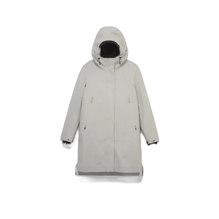 Image of Krakatau Womens hooded parka Krakatau Mercury Gris Female S