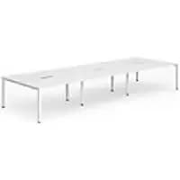 Image of dynamic Computer Desk Evolve Plus B6P14WHTW White 4200 mm x 1600 mm x 730 mm