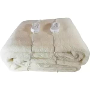 Image of Premium Comfort Electric Heated Blanket, Remote Control with 3 Heat Settings in Soft Fleece - super king - Schallen