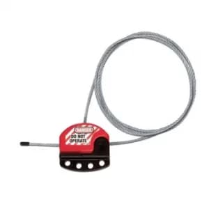 Image of Master Lock Four Padlock Lockout Hasp with Adjustable Cable 1.8m