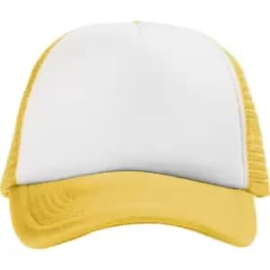 Image of Bullet Trucker 5 Panel Cap (One Size) (Solid Black)