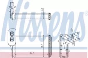 Image of Nissens Radiator Heat Matrix 73962