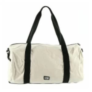 Image of Loungefly Disney Mickey Mouse Taupe Embroidered Duffle Bag