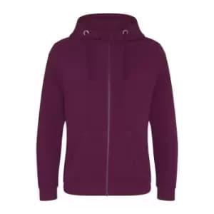Image of AWDis Just Hoods Mens Graduate Heavyweight Full Zip Hoodie (M) (Burgundy)