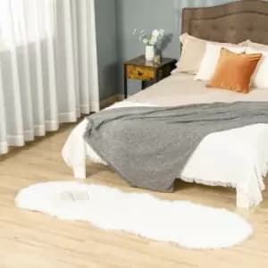 Image of Faux Fur Fluffy Rug, Shaggy Area Rugs, 60x180cm - Homcom