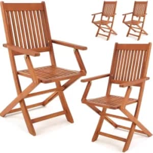 Image of Garden Chair Sydney 4Pcs Acacia Wood FSC -certified