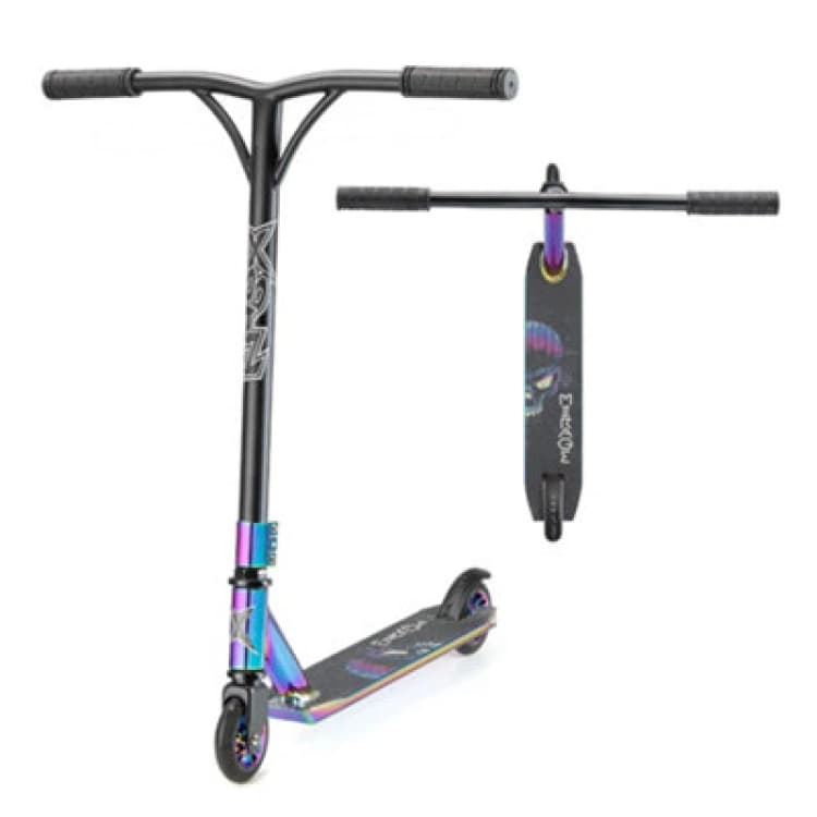 Image of Xootz Mirage Stunt Scooter, Freestyle Trick Scooter With Steel Y Bar Neo-Chrome