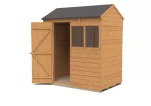 Image of Forest Garden 6 x 4ft Reverse Apex Overlap Dip Treated Shed
