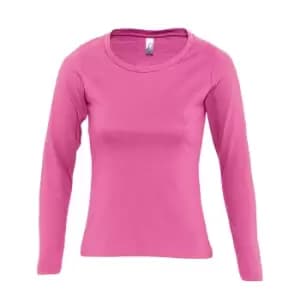 Image of SOLS Womens/Ladies Majestic Long Sleeve T-Shirt (XL) (Orchid Pink)