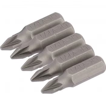 Image of Draper Pozi Screwdriver Bit PZ1 25mm Pack of 5