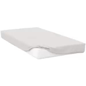 Image of Belledorm 200 Thread Count Egyptian Cotton Deep Fitted Sheet (Single) (Ivory) - Ivory