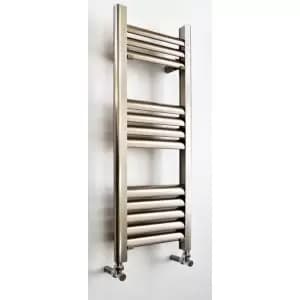Image of Accuro Korle Champagne Vertical Designer Towel Radiator Brushed Aluminium (H)800 mm (W)300 mm