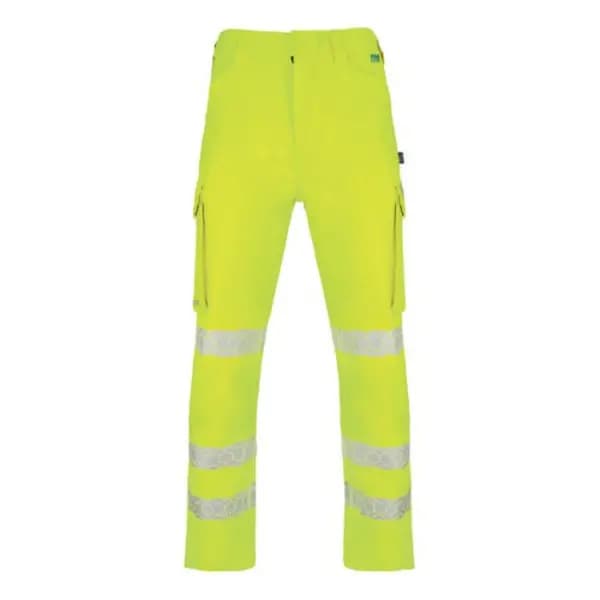 Image of Beeswift Envirowear Beeswift Envirowear High Visibility Trousers Saturn Yellow 30 EWCTRSY30