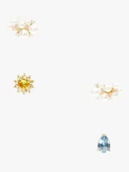 Image of Kate Spade Rain Or Shine Stud Earrings Set, Multi, One Size