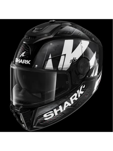 Image of Shark Spartan RS Stingrey Black White Anthracite KWA Full Face Helmet Size XS
