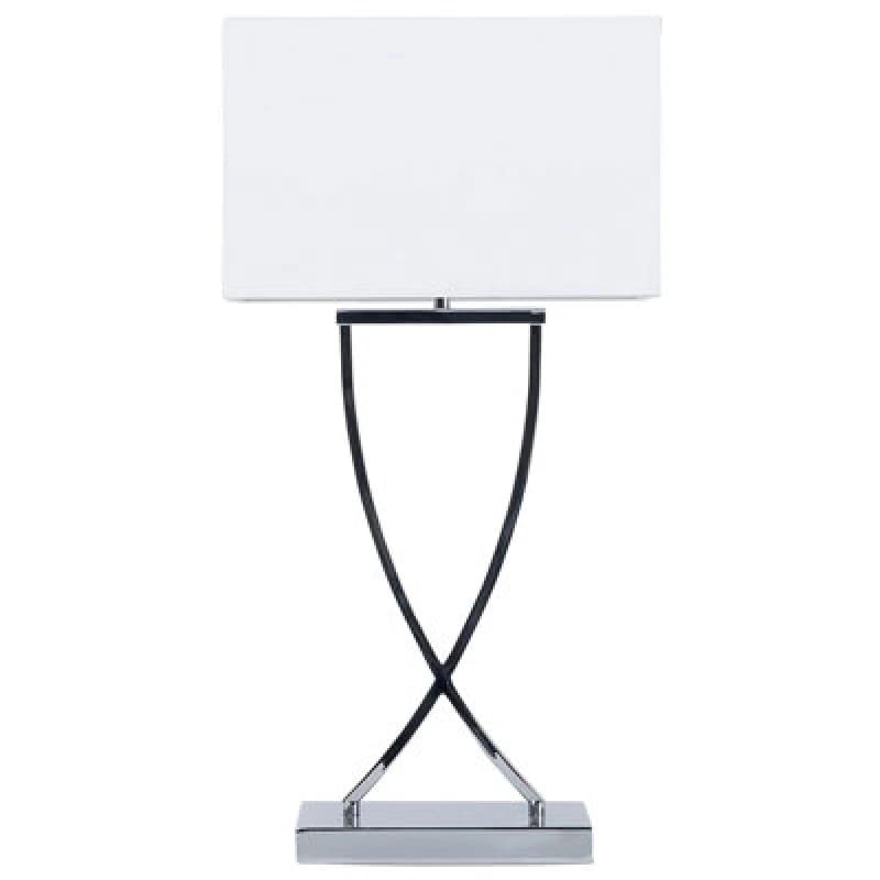 Image of Beliani Table Lamp Yasuni Metal White