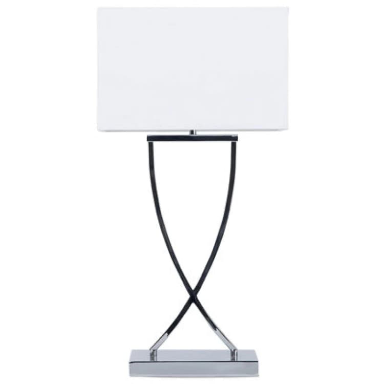 Image of Beliani Table Lamp Yasuni Metal White