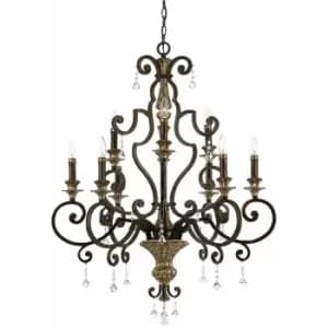 Image of Loops - 9 Bulb Chandelier Hanging Pendant LIght Heirloom LED E14 60W Bulb