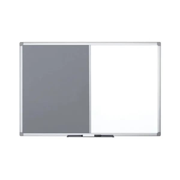 Image of Bi-Office Maya Combination Boad Gey Felt/Magnetic Whiteboad Aluminium Fame 1800x