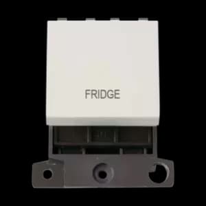 Image of Click Scolmore MiniGrid 20A Double-Pole Ingot Fridge Switch White - MD022PW-FD